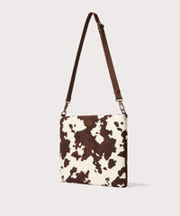 Reid Computer Sling in Cow Print, 16-inch