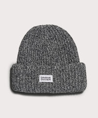 Chunky Knit Beanie in Onyx Marble