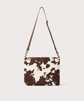 Reid Computer Sling in Cow Print, 14-inch