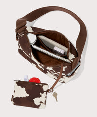 Rue Shoulder Bag in Cow Print