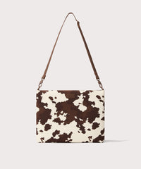 Reid Computer Sling in Cow Print, 16-inch